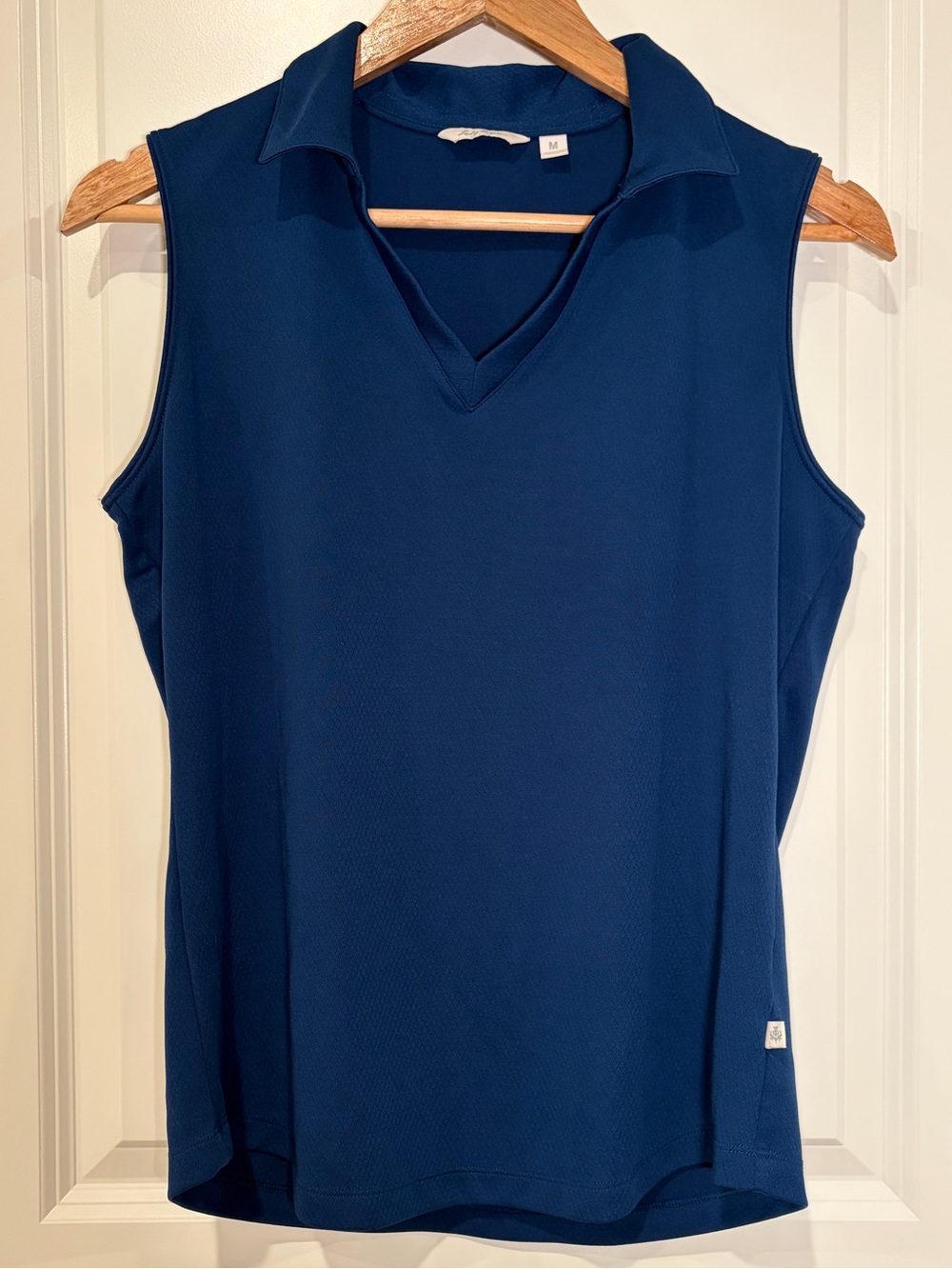 Lady Hagen Navy Blue Sleeveless Golf Polo Top - Size M
